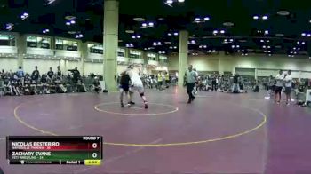 220 lbs Round 7 (10 Team) - Nicolas Besteriro, Naperville Phoenix vs Zachary Evans, Yeti Wrestling