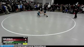 120 lbs Cons. Round 3 - Kain Ornelas, Team Zapas Wrestling Club vs Marco DeMayo, Caveman Wrestling