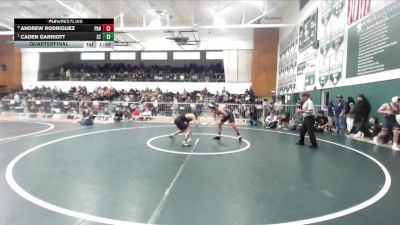 126 lbs Quarterfinal - Caden Garriott, South Torrance vs Andrew Rodriguez, Paramount