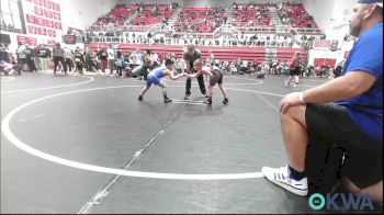 64 lbs Quarterfinal - Wyatt Davis, Del City Little League Wrestling vs Wyatt Rodriguez, Choctaw Ironman
