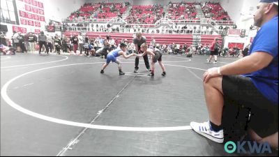 64 lbs Quarterfinal - Wyatt Davis, Del City Little League Wrestling vs Wyatt Rodriguez, Choctaw Ironman