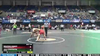 Quarterfinal - Brayden Hebert, Teurlings Catholic vs Dax Constantin, Rayne