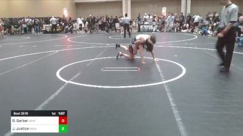 98 lbs Quarterfinal - Russell Gerber, Grindhouse WC vs Jude Justice, Roundtree Wr Acd