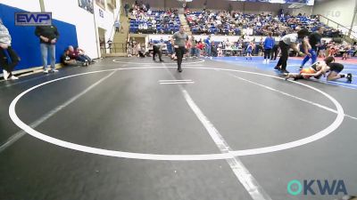 90 lbs Semifinal - Kyus Eulitt, Miami Takedown Club vs Lucas Ellis, Gentry Youth Wrestling