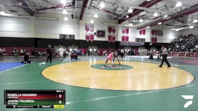 100 lbs Cons. Round 4 - Isabella Navarro, Lawndale vs Jasmin Figueroa, JW North