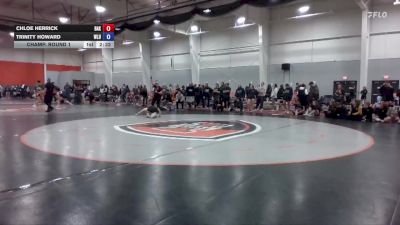117 lbs Champ. Round 1 - Chloe Herrick, Baker vs Trinity Howard, West Liberty