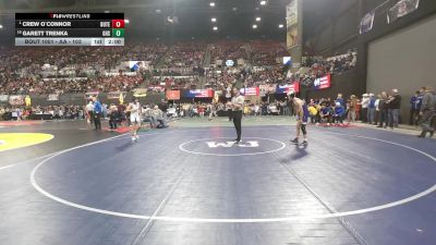 AA - 103 lbs Champ. Round 1 - Crew O`Connor, Butte vs Garett Trenka, Gallatin (Bozeman)