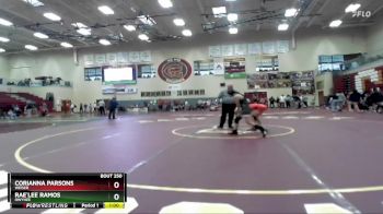 107 lbs Cons. Round 2 - Corianna Parsons, Weiser vs Rae`Lee Ramos, Owyhee