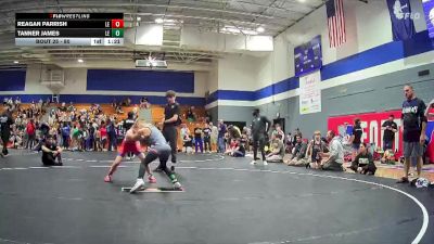 80 lbs Quarterfinal - Tanner James, Eastside Youth Wrestling vs Reagan Parrish, Legacy Elite Wrestling Club