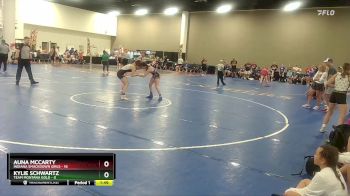 115 lbs Quarters & Wb (16 Team) - Kylie Schwartz, Team Montana Gold vs Auna McCarty, Indiana Smackdown Girls