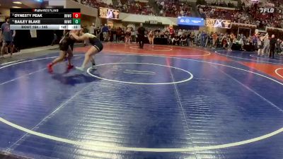 145 lbs Cons. Round 1 - Bailey Blake, Dillon Wrestling Club vs Dynesty Peak, Down To Earth Wrestling