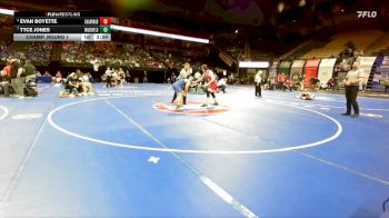 190 Class 3 lbs Champ. Round 1 - Tyce Jones, Marshfield vs Evan Boyette, Chaminade College Prep