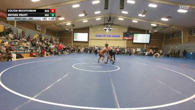 285 lbs Cons. Round 3 - Dryden Pruitt, Unattached vs Colton Mccutcheon, Doane
