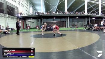 106 lbs Round 3 (6 Team) - Chloe Skiles, Illinois vs Ella Wells, Georgia