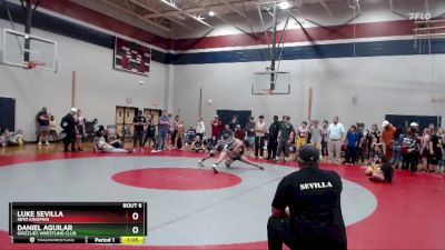 150 lbs Round 1 - Daniel Aguilar, Grizzlies Wrestling Club vs Luke Sevilla, Irmo KingPins