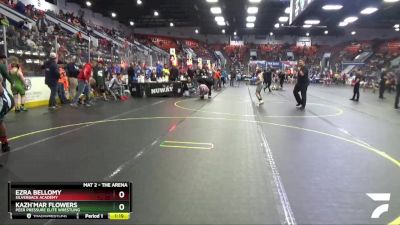 130 lbs Cons. Round 3 - Kazh`mar Flowers, Peer Pressure Elite Wrestling vs Ezra Bellomy, Silverback Academy