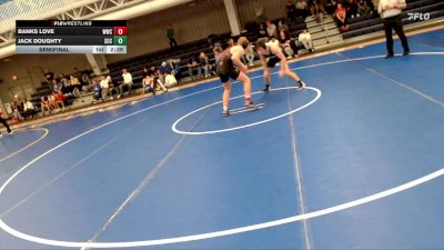 184 lbs Semifinal - Banks Love, Western Wyoming College vs Jack Doughty, Southeast Community College