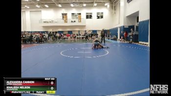 120 lbs Cons. Round 3 - Khalissa Nelson, Washington vs Alexandra Cannon, Upper Perkiomen