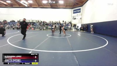 160 lbs Semifinal - Alexandra Lopez, Unattached vs Josette Partney, Missouri Baptist University