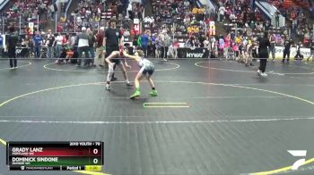 70 lbs 1st Place Match - Dominick Sindone, Dundee WC vs Grady Lanz, Portland WC