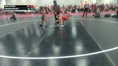 72 lbs Round 3 (6 Team) - Gunnar Ratcliff, SC United vs Zeke Snyder, Mat Assassins