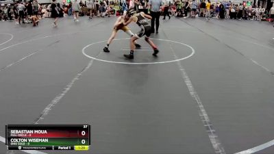 72 lbs Round 6 (8 Team) - Colton Wiseman, Ohio Gold vs Sebastian Moua, Full Circle