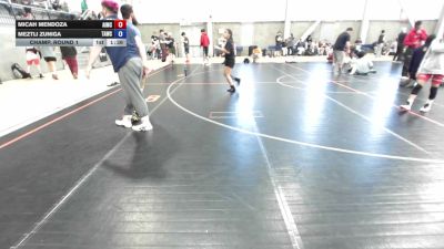 56 lbs Champ. Round 1 - Micah Mendoza, Askeo International Mat Club vs Meztli Zuniga, Team Aggression Wrestling Club