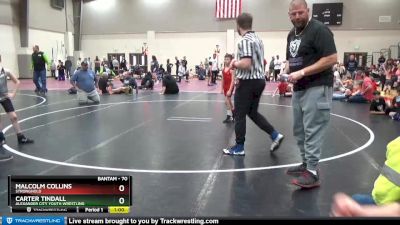 70 lbs Cons. Round 3 - Carter Tindall, Alexander City Youth Wrestling vs Malcolm Collins, Stronghold