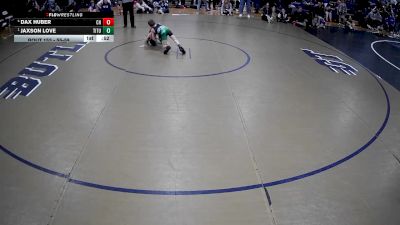 55-58 lbs Round 3 - Jaxson Love, Falconer vs Dax Huber, Cambria Heights