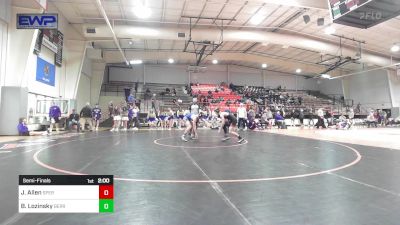 120 lbs Semifinal - Jameson Allen, Sperry High School vs Brice Lozinsky, Berryhill High School
