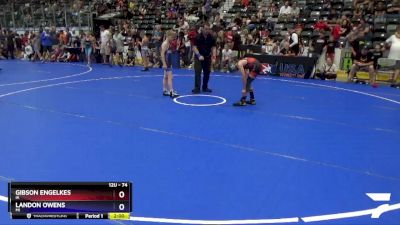 74 lbs Champ. Round 1 - Gibson Engelkes, IA vs Landon Owens, MI