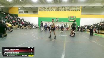 80 lbs Round 3 - Landon Gardner, Genesis Wrestling Club vs Dessie Singletary, Swainsboro Tigers