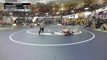 120 lbs Champ. Round 1 - Scott Leandro, Burlingame Hs vs Charlie Klein, Minneapolis Hs