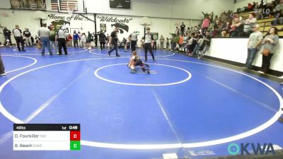 49 lbs Final - Dakota Fourkiller, Tahlequah Wrestling Club vs Brixon Beach, Coweta Tiger Wrestling