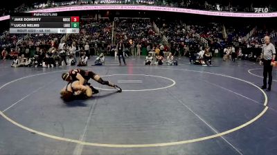 4A 150 lbs Cons. Round 3 - Jake Doherty, Middle Creek vs Lucas Nelms, Lake Norman High School