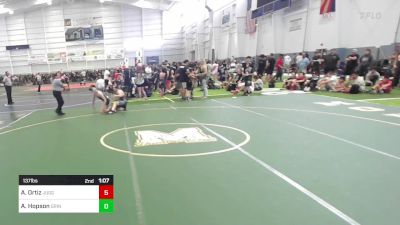 137 lbs Rr Rnd 1 - Angelo Ortiz, Juggernaut WC vs Axton Hopson, Grindhouse WC