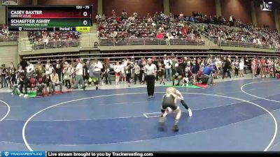 75 lbs Champ. Round 2 - Schaeffer Ashby, Wasatch Wrestling Club vs Casey Baxter, SONS OF ATLAS