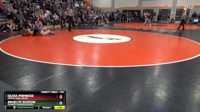 110 lbs Quarterfinal - Braelyn Suckow, Sumner-Fredericksburg vs Olivia Primrose, Vinton-Shellsburg