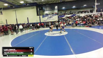 157 lbs Champ. Round 2 - Michelangelo Scalera, Loras vs Luke Christie, North Central College