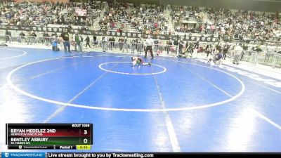 53 lbs Quarterfinal - Bryan Medelez 2nd, Hermiston Wrestling vs Bentley Asbury, St. Maries WC