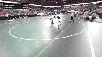 D1-157 lbs Quarterfinal - Sam Zanton, Middleton vs Cole Reid, Muskego