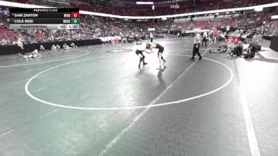 D1-157 lbs Quarterfinal - Sam Zanton, Middleton vs Cole Reid, Muskego