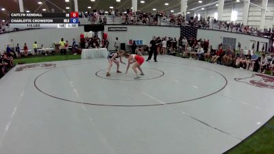 115 lbs Caitlyn Kendall, Oregon vs Charlotte Crowston, North Dakota Blue