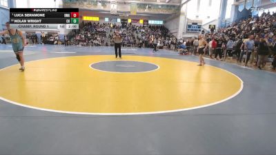 106 lbs Champ. Round 1 - Luca Seramone, Delaware Military Academy vs Nolan Wright, Cape Henlopen H S