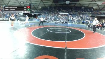 Girls 2A 145 lbs 1st Place Match - Lanu Amituanai, Chief Sealth (Girls) vs Emily Gomez, North Kitsap (Girls)