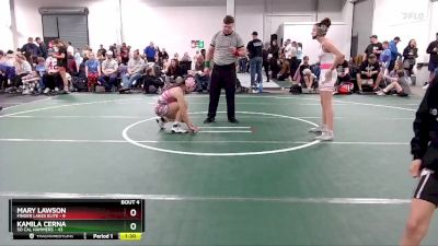 105 lbs Round 2 (6 Team) - Kamila Cerna, So Cal Hammers vs Mary Lawson, Finger Lakes Elite