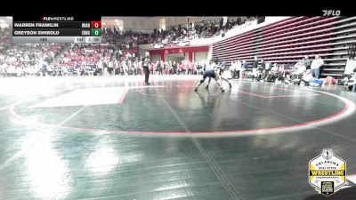 165 lbs Semifinals (8 Team) - Greyson Swibold, EDMOND NORTH vs Warren Franklin, BROKEN ARROW