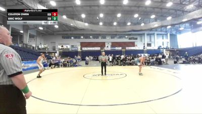 160 lbs Semifinals (4 Team) - Eric Wolf, Farmingdale Sr High vs Coleton Owen, Horseheads Sr HS