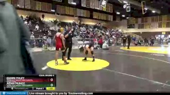 120 lbs Cons. Round 4 - Gianni Foley, Temecula Valley High School Wrestling vs Aidan Munoz, Temecula Valley High School Wrestling