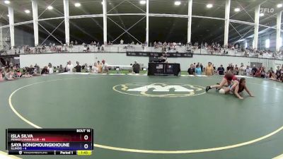 97 lbs Placement Matches (8 Team) - Isla Silva, Pennsylvania Blue vs Saya Hongmoungkhoune, Illinois